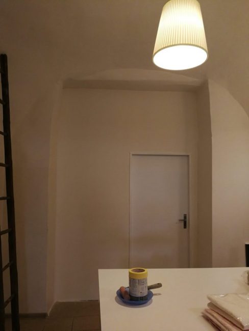 Renovácia steny - pôvodný stav